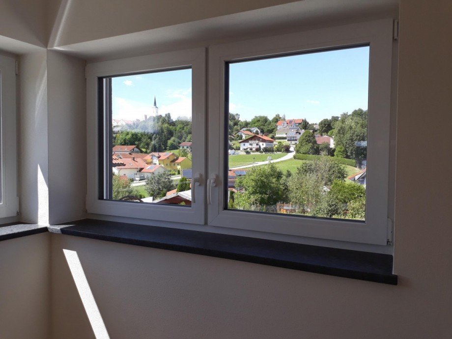 Ausblick K�che Bungalow Eging a.See