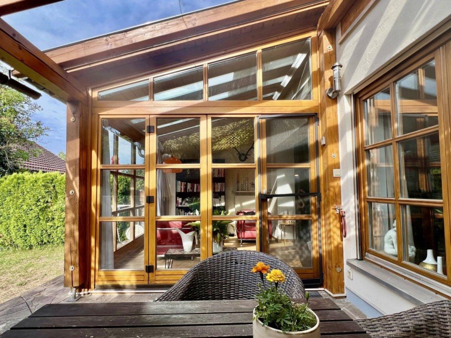 �berdachte Terrasse Reihenmittelhaus Grafenau