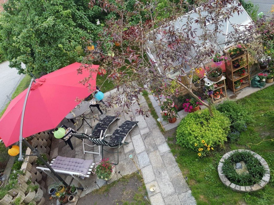 Draufsicht Terrasse Einfamilienhaus R�hrnbach