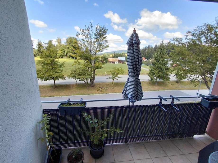 Zutritt zum Balkon Etagenwohnung Neureichenau